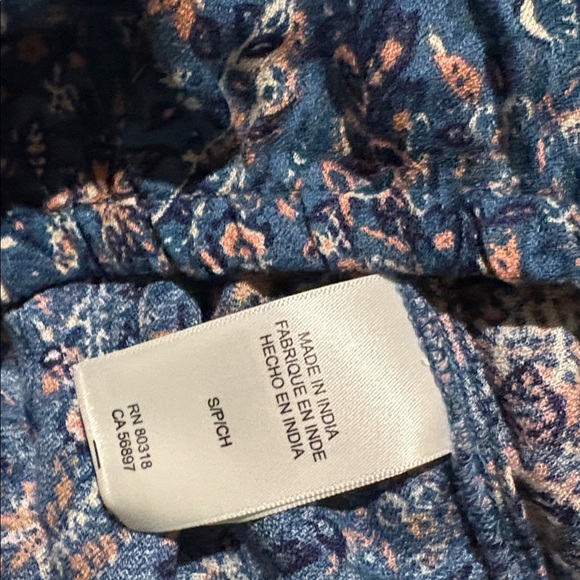 Lucky brand floral shirt small long sleeve 585 - Picture 7 of 8